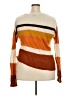 Love 100% Acrylic Color Block Orange Cardigan Size 2X - photo 2