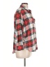 Old Navy 100% Cotton Plaid Red 3/4 Sleeve Button-Down Shirt Size Lg Petite - photo 4
