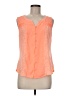 Skies Are Blue Orange Sleeveless Blouse Size M - photo 1