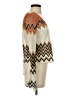 Signature Studio 100% Polyester Chevron-herringbone Ivory Long Sleeve T-Shirt Size S - photo 4