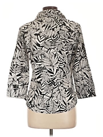Foxcroft 3/4 Sleeve Button-Down Shirt (view 2)