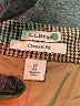 L.L.Bean 100% Cotton Houndstooth Brown Casual Pants Size 18 (petite) - photo 4
