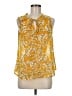 Fun2Fun 100% Polyester Yellow Sleeveless Blouse Size M - photo 1