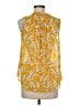 Fun2Fun 100% Polyester Yellow Sleeveless Blouse Size M - photo 2
