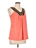 A. Byer Orange Sleeveless Blouse Size L - photo 1