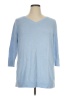 Talbots 100% Pima Cotton Blue Pullover Sweater Size 1X - photo 1