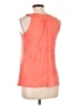 A. Byer Orange Sleeveless Blouse Size L - photo 2