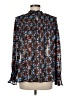 Elan 100% Polyester Black Long Sleeve Blouse Size M - photo 2