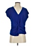 Sugar Lips Blue Short Sleeve Blouse Size XS - photo 1