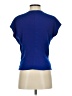Sugar Lips Blue Short Sleeve Blouse Size XS - photo 2