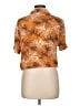 Moa Moa 100% Rayon Orange Short Sleeve Blouse Size L - photo 2