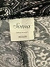 Soma Paisley Black Gray Casual Pants Size M - photo 4