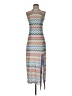 Boston Proper 100% Polyester Chevron-herringbone Blue Cocktail Dress Size XXS - photo 1