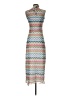 Boston Proper 100% Polyester Chevron-herringbone Blue Cocktail Dress Size XXS - photo 2