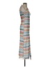 Boston Proper 100% Polyester Chevron-herringbone Blue Cocktail Dress Size XXS - photo 4