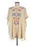 Biya Ivory Short Sleeve Blouse Size M - photo 1