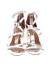 H By Halston 100% Leather Silver Sandals Size 9 1/2 - photo 2