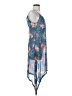 Old Navy 100% Polyester Paisley Blue Casual Dress Size XS - photo 4