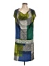 BCBGMAXAZRIA Graphic Green Casual Dress Size L - photo 1