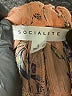 Socialite Orange 3/4 Sleeve Blouse Size L - photo 7
