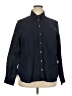 Boden Blue Black Long Sleeve Button-Down Shirt Size 22R - photo 1