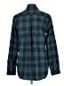 Eddie Bauer 100% Polyester Plaid Teal Long Sleeve Blouse Size L (tall) - photo 2