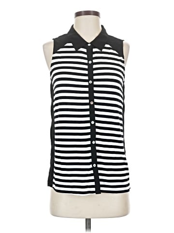 Final Touch Sleeveless Button-Down Shirt (view 1)