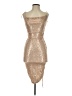 Hello Molly 100% Polyester Metallic Gold Cocktail Dress Size 2 - photo 1