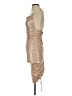 Hello Molly 100% Polyester Metallic Gold Cocktail Dress Size 2 - photo 5