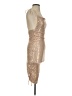 Hello Molly 100% Polyester Metallic Gold Cocktail Dress Size 2 - photo 4