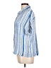 En Creme 100% Rayon Blue Short Sleeve Blouse Size L - photo 5