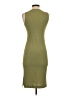 Nine West Solid Green Casual Dress Size XS - photo 2