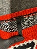 Unbranded Hearts Color Block Graphic Orange Pullover Sweater Size S - photo 7