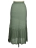 SO 100% Rayon Solid Green Casual Skirt Size 14 - 16 - photo 2