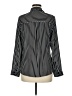 Express 100% Recycled Polyester Stripes Black Long Sleeve Button-Down Shirt Size M - photo 2