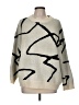 Le Lis 100% Acrylic Graphic Ivory Pullover Sweater Size M - photo 1