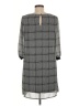 Luxology 100% Polyester Plaid Gray Casual Dress Size 6 - photo 2