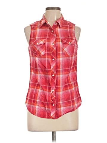 Divided by H&M Sleeveless Button-Down Shirt (view 1)