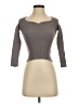 Shein Gray 3/4 Sleeve Top Size S - photo 1
