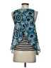 Meadow Rue 100% Polyester Teal Sleeveless Blouse Size S - photo 2