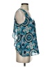 Meadow Rue 100% Polyester Teal Sleeveless Blouse Size S - photo 4
