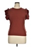 Express Brown Short Sleeve Top Size XL - photo 1