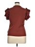 Express Brown Short Sleeve Top Size XL - photo 2