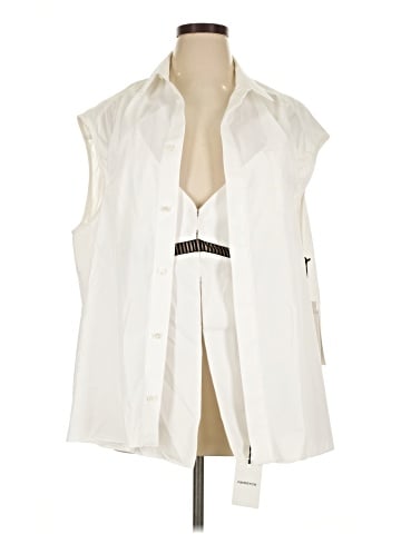 Sacai Sleeveless Button-Down Shirt (view 1)