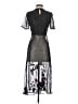 Never Fully Dressed 100% Polyamide Graphic Black Cocktail Dress Size S - photo 2