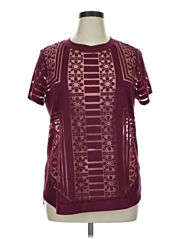 Bar III Short Sleeve Blouse (view 1)