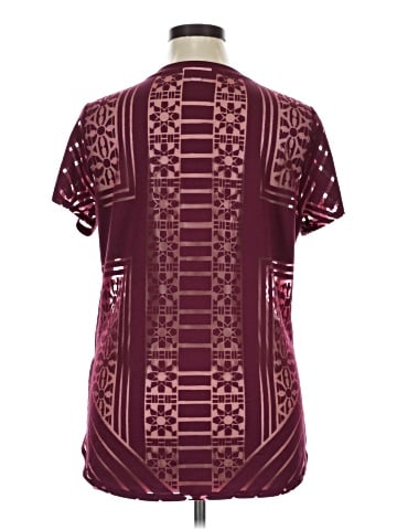 Bar III Short Sleeve Blouse (view 2)