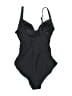 DKNY Solid Black One Piece Swimsuit Size S - photo 2