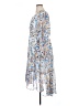 Joie 100% Polyester Print Blue Casual Dress Size XL - photo 5