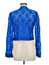 Diane von Furstenberg 100% Nylon Floral Blue Jacket Size 8 - photo 2